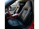 Kustom Interior Premium Artificial Leather Seat Covers; All Black (14-19 Corvette C7 w/o Competition Seat)