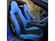 Kustom Interior Premium Artificial Leather Seat Covers; Blue with Black Accent (14-19 Corvette C7 w/o Competition Seat)