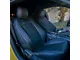 Kustom Interior Premium Artificial Leather Front and Rear Seat Covers; All Black (15-23 Mustang Fastback w/o RECARO Seats)