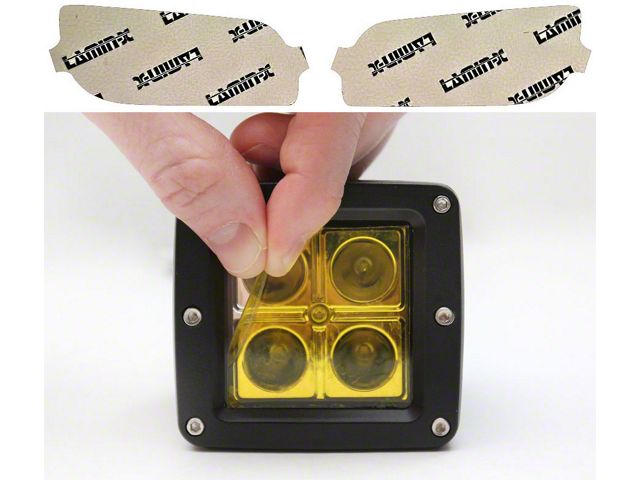 Lamin-X Fog Light Tint Covers; Yellow (16-18 Camaro LT)