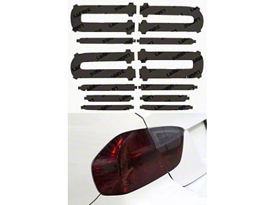 Lamin-X Tail Light Tint Covers; Gunsmoke (15-23 Challenger)