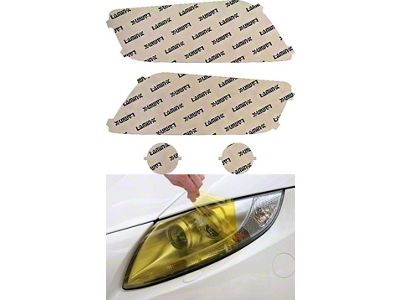 Lamin-X Headlight Tint Covers; Yellow (11-14 Charger)