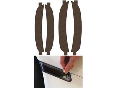 Lamin-X Side Marker Light Tint Covers; Charcoal (15-23 Charger)