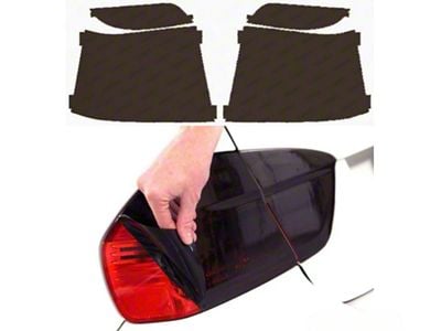 Lamin-X Tail Light Tint Covers; Charcoal (06-08 Charger)