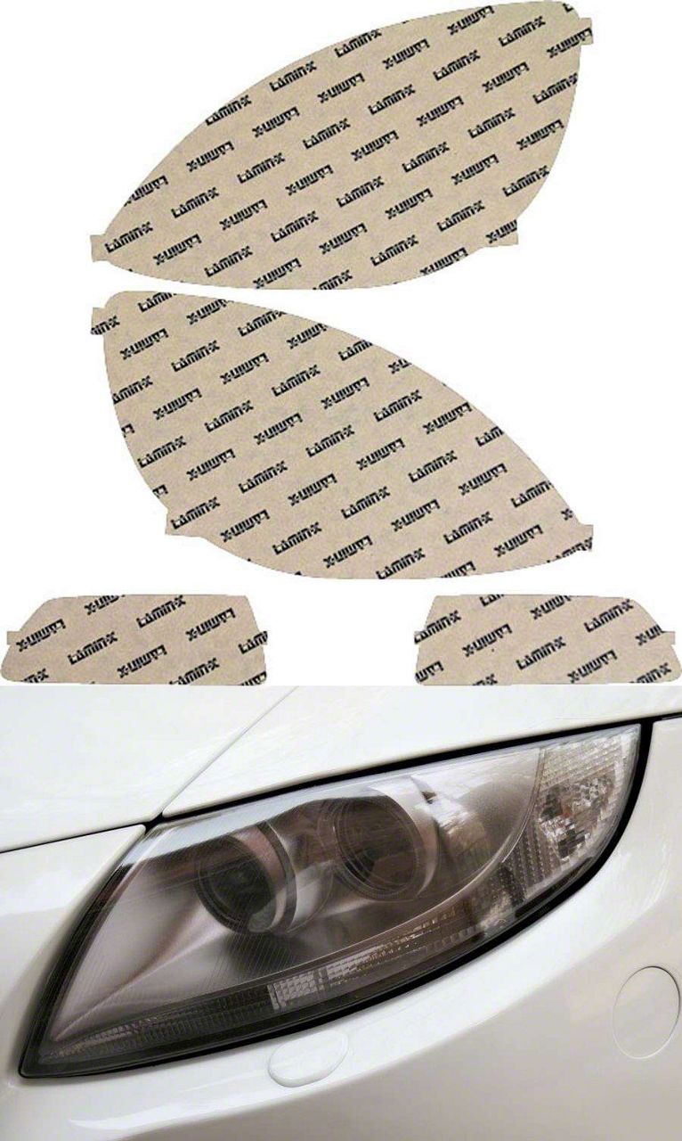 LaminX Corvette Headlight Tint Covers; Tinted CH015T (0513 Corvette