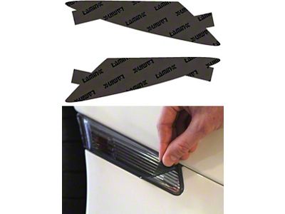 Lamin-X Rear Marker Light Tint Covers; Gunsmoke (20-25 Corvette C8 Stingray)