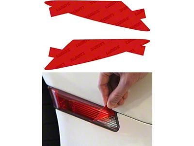 Lamin-X Rear Marker Light Tint Covers; Red (20-25 Corvette C8 Stingray)