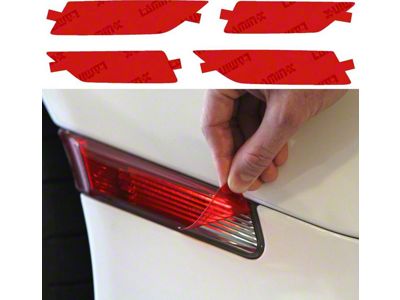 Lamin-X Reverse Light Tint Covers; Red (20-25 Corvette C8 Stingray)