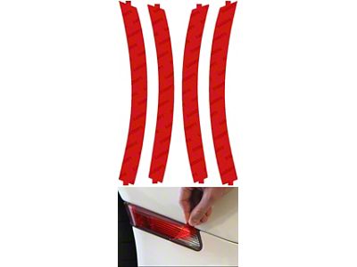 Lamin-X Side Marker Light Tint Covers; Red (14-19 Corvette C7)