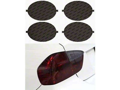 Lamin-X Tail Light Tint Covers; Gunsmoke (97-04 Corvette C5)