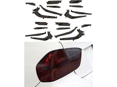 Lamin-X Tail Light Tint Covers; Gunsmoke (20-25 Corvette C8 Stingray)