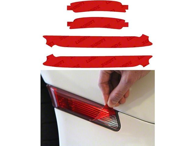 Lamin-X Rear Marker Light Tint Covers; Red (21-24 Mustang Mach-E)