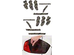Lamin-X Tail Light Tint Covers; Gunsmoke (21-26 Mustang Mach-E)