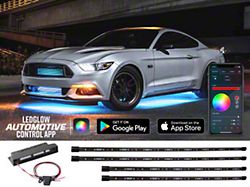 LEDGlow Bluetooth Million Color Car Underbody Lighting Kit (Universal; Some Adaptation May Be Required)