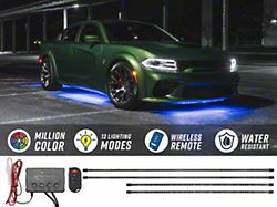LEDGlow Million Color Slimline Car Underbody Lighting Kit (Universal; Some Adaptation May Be Required)