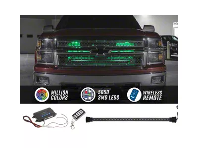 LEDGlow Million Color Grille Lighting Kit; 24-Inch (Universal; Some Adaptation May Be Required)