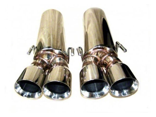 LG Motorsports GT4 Axle-Back Exhaust with Polished Tips (06-13 Corvette C6 Z06)