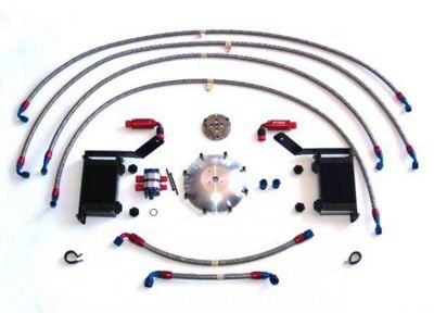 LG Motorsports Differential and Transmission Cooler Kit; Dual Stage Pump Only (97-13 Corvette C5 & C6)