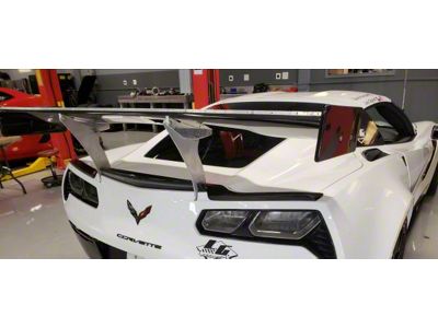 LG Motorsports GT2 Wing with Mounting Kit; Carbon Fiber (14-19 Corvette C7)