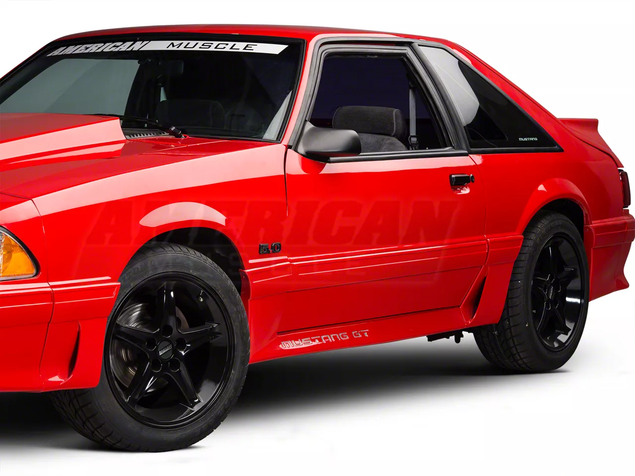 1987-1993 Ford Mustang GT Door Body Side Moldings (Pair) – LH & RH – Daniel Carpenter Reproductions