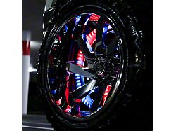 RGBW Galaxy Wheel Ring Double Row LED Light Kit with Bluetooth Controller (Universal; Some Adaptation May Be Required)