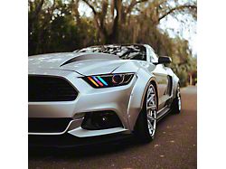 Lighting Trendz RGBW Headlight Halo Kit with Bluetooth Controller (15-17 Mustang)