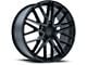 Liquid Metal Wheels Fin Satin Black Wheel; 18x8 (05-09 Mustang GT, V6)