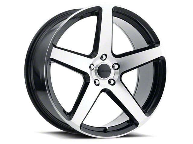 Liquid Metal Wheels Gen X Gloss Black Machined Wheel; 18x8 (05-09 Mustang GT, V6)