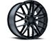 Liquid Metal Wheels Fin Satin Black Wheel; 20x8.5 (10-14 Mustang)