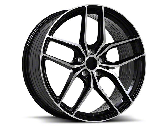 Liquid Metal Wheels Rotary Gloss Black Machined Wheel; 20x9 (10-14 Mustang)