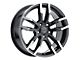 Liquid Metal Wheels Splice Gloss Black Machined Wheel; 18x9 (10-14 Mustang GT w/o Performance Pack, V6)