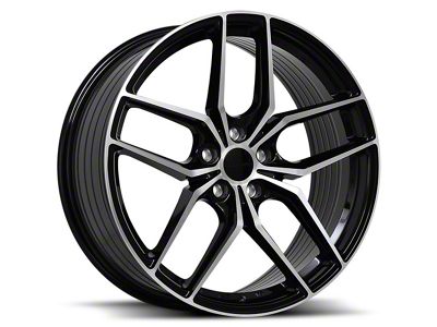 Liquid Metal Wheels Rotary Gloss Black Machined Wheel; 20x9 (2024 Mustang)
