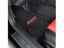 Lloyd All-Season Rubber Front Floor Mats with Red SS Logo; Black (16-24 Camaro)