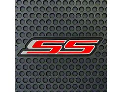 Lloyd All-Season Rubber Front Floor Mats with Red SS Logo; Black (10-15 Camaro)