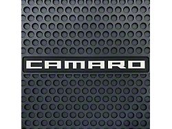 Lloyd All-Season Rubber Front and Rear Floor Mats with Camaro Logo; Black (10-15 Camaro)