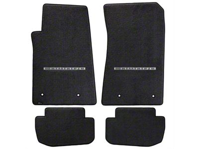 Lloyd Ultimat Front and Rear Floor Mats with Camaro Logo; Black (10-15 Camaro)