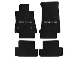 Lloyd Ultimat Front and Rear Floor Mats with Camaro Word Logo; Black (16-24 Camaro)