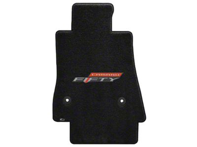 Lloyd Ultimat Front Floor Mats with 50th Anniversary Logo; Black (16-24 Camaro)