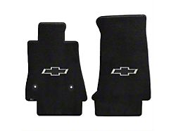 Lloyd Ultimat Front Floor Mats with Black 3D Bowtie Logo; Black (16-24 Camaro)