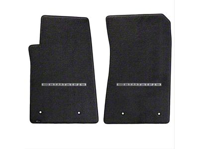 Lloyd Ultimat Front Floor Mats with Camaro Logo; Black (10-15 Camaro)