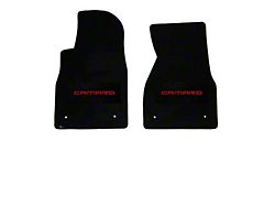 Lloyd Ultimat Front Floor Mats with Red Camaro Logo; Black (93-02 Camaro)