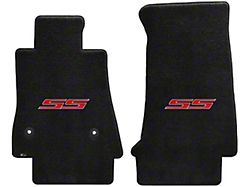Lloyd Ultimat Front Floor Mats with Red SS Logo; Black (16-24 Camaro)