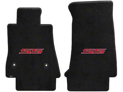 Lloyd Ultimat Front Floor Mats with Red SS Logo; Black (16-24 Camaro)