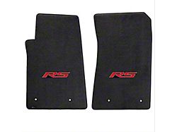 Lloyd Ultimat Front Floor Mats with RS Logo; Black (10-15 Camaro)