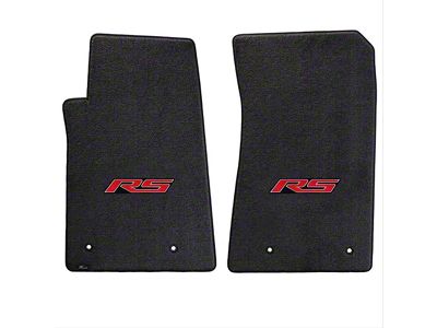 Lloyd Ultimat Front Floor Mats with RS Logo; Black (10-15 Camaro)