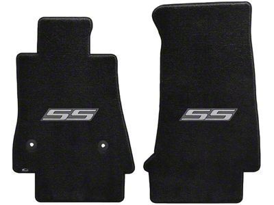 Lloyd Ultimat Front Floor Mats with Silver SS Logo; Black (16-24 Camaro)