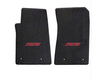 Lloyd Ultimat Front Floor Mats with SS Logo; Black (10-15 Camaro)