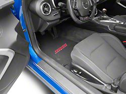 Lloyd Velourtex Front Floor Mats with Red SS Logo; Black (16-24 Camaro)