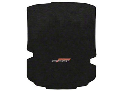 Lloyd Velourtex Trunk Mat with 50th Anniversary Logo; Black (16-24 Camaro Coupe)