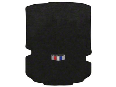 Lloyd Velourtex Trunk Mat with Camaro Shield Logo; Black (16-24 Camaro Coupe)